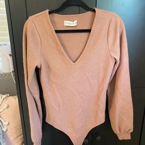 Abercrombie sweater bodysuit. Size medium.
